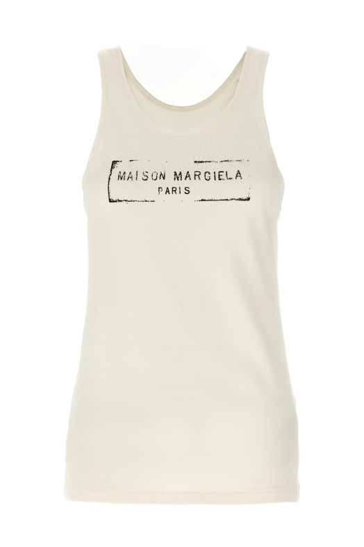 Logo tank top Beige Logo tank top Beige