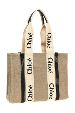 Шопінг CHLOÉ 'Woody Medium' синій CHC22AS383I2691J Шопінг CHLOÉ 'Woody Medium' синій CHC22AS383I2691J