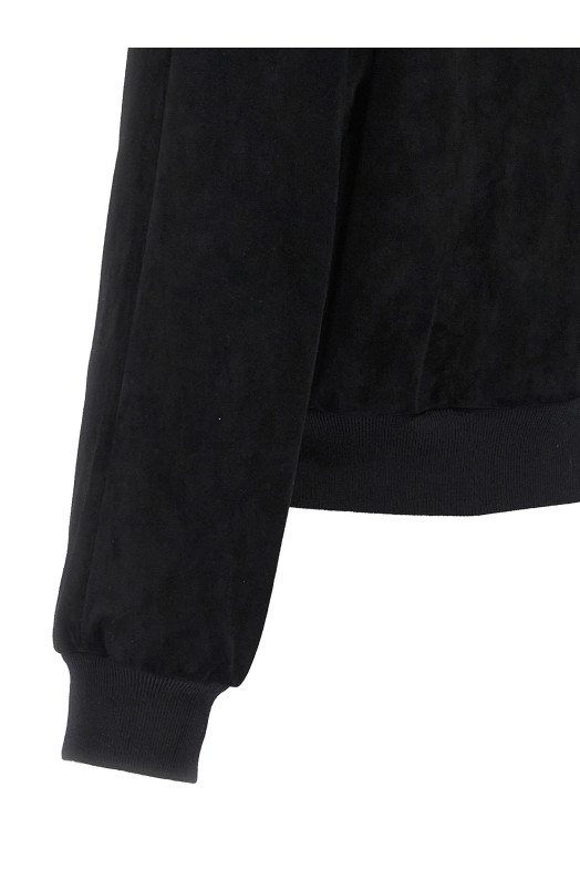 Замшева куртка-бомбер Чорний PRADA UPW524SOOO158GF0002 Замшева куртка-бомбер Чорний PRADA UPW524SOOO158GF0002