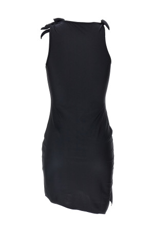 'Asymmetric Flower' mini dress Black 'Asymmetric Flower' mini dress Black