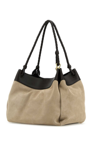 Двоколірна замшева та шкіряна максі-сумка для покупок Parachute BOTTEGA VENETA (815793V51G1) Двоколірна замшева та шкіряна максі-сумка для покупок Parachute BOTTEGA VENETA (815793V51G1)