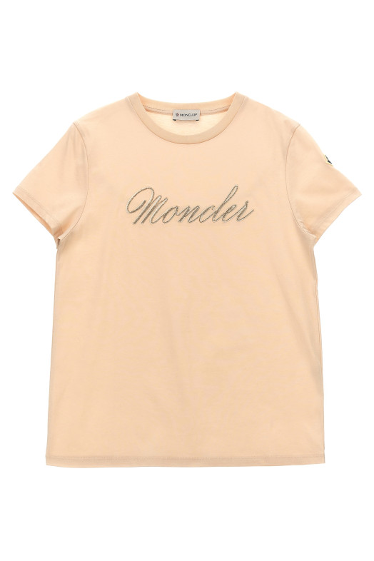 Футболка з вишивкою логотипу Рожевий MONCLER ENFANT K19548C0001689AT951N Футболка з вишивкою логотипу Рожевий MONCLER ENFANT K19548C0001689AT951N