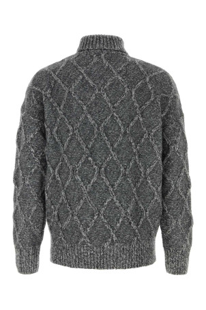 Свитер Estupendo из смешанного нейлона серого цвета Melange, BOSS (50527635)