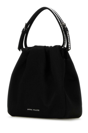 Black satin Vittoria Crystal handbag AMINA MUADDI (VITTORIACRYSTAL) Black satin Vittoria Crystal handbag AMINA MUADDI (VITTORIACRYSTAL)
