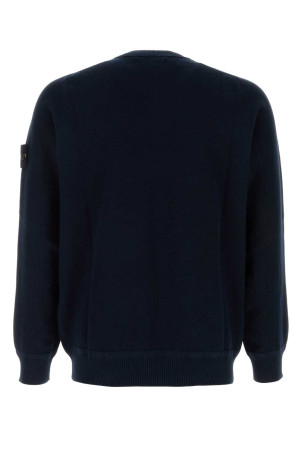 Світло-синій бавовняний светр Black STONE ISLAND (5100036B5)