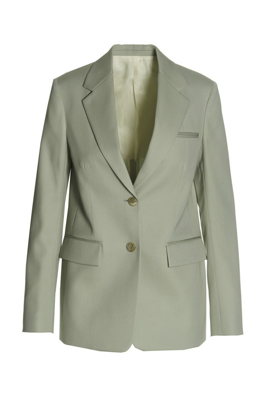 Шерстяний однобортний піджак Зелений LANVIN (RWJA00094885P23401)