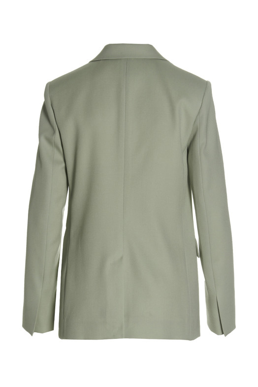 Шерстяний однобортний піджак Зелений LANVIN (RWJA00094885P23401)