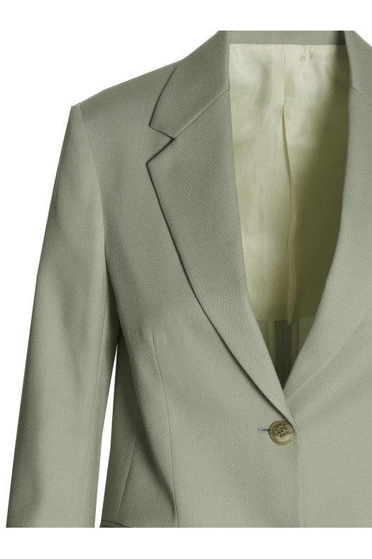 Шерстяний однобортний піджак Зелений LANVIN (RWJA00094885P23401)