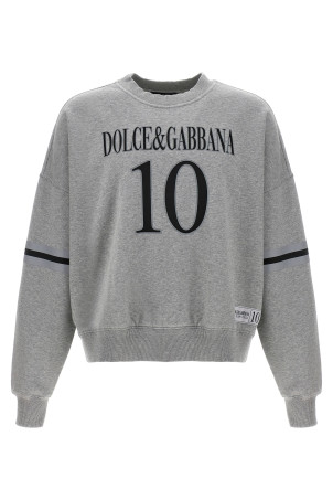 Світшот DOLCE & GABBANA '10' Сірий G9BEFTG7O2NS8290 Світшот DOLCE & GABBANA '10' Сірий G9BEFTG7O2NS8290