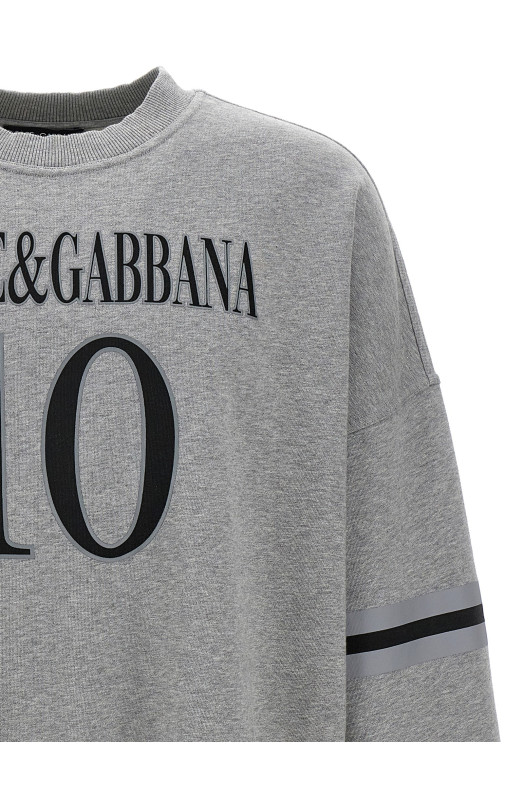 Світшот DOLCE & GABBANA '10' Сірий G9BEFTG7O2NS8290 Світшот DOLCE & GABBANA '10' Сірий G9BEFTG7O2NS8290