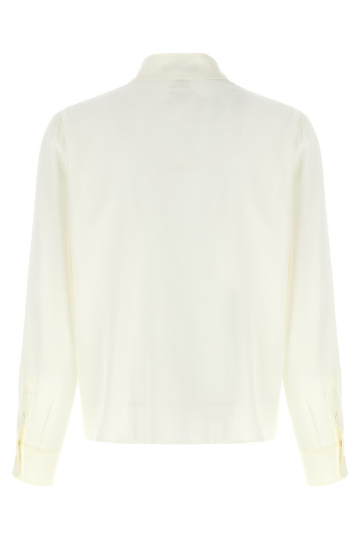 Silk logo shirt White Silk logo shirt White