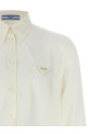 Silk logo shirt White Silk logo shirt White