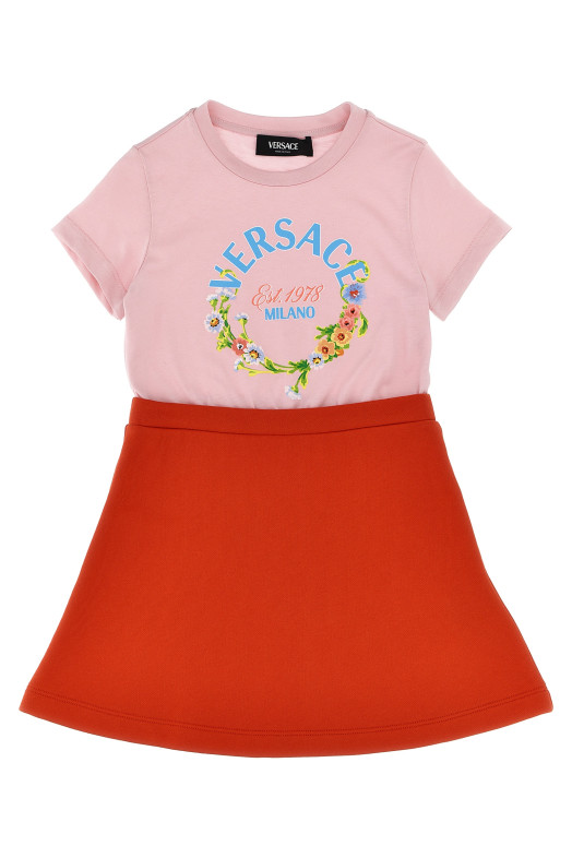 Сукня з логотипом Багатобарвна VERSACE KIDS 10181441A131336PB00 Сукня з логотипом Багатобарвна VERSACE KIDS 10181441A131336PB00