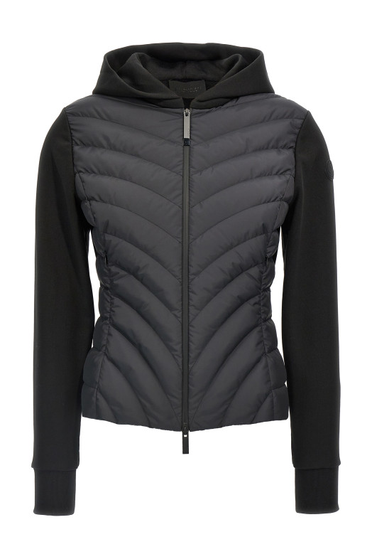 Худі з капюшоном MONCLER 'Zip Up' чорне K10938G00020809KZ999 Худі з капюшоном MONCLER 'Zip Up' чорне K10938G00020809KZ999