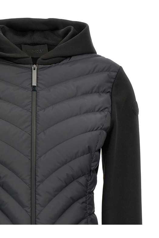 Худі з капюшоном MONCLER 'Zip Up' чорне K10938G00020809KZ999 Худі з капюшоном MONCLER 'Zip Up' чорне K10938G00020809KZ999