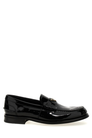 Лоферы из лакированной кожи с логотипом Черный PRADA 2DB223FX000069F0002 Лоферы из лакированной кожи с логотипом Черный PRADA 2DB223FX000069F0002