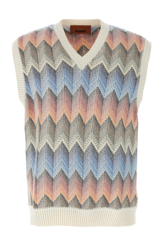 Жилет з шевроном Різнокольоровий MISSONI US25SN0FBC0050SM9KF Жилет з шевроном Різнокольоровий MISSONI US25SN0FBC0050SM9KF