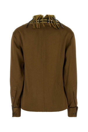 Блуза из сатина цвета бисквита BURBERRY (8099116) Блуза из сатина цвета бисквита BURBERRY (8099116)