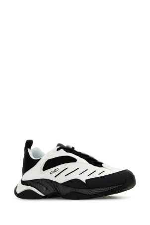 Двоколірні кросівки KENZO X-TRAINER з тканини та синтетичної шкіри (FE65SN090F95) Двоколірні кросівки KENZO X-TRAINER з тканини та синтетичної шкіри (FE65SN090F95)