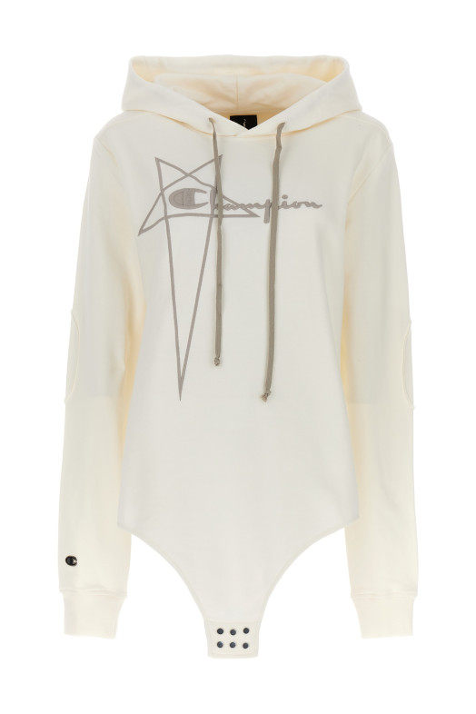 Champion x Rick Owens hooded bodysuit White