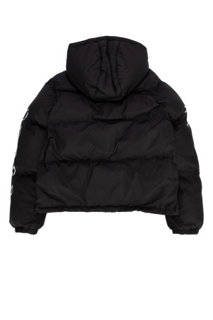 BOOKISH DIAG КОРОТКАЯ ПУХОВАЯ КУРТКА ЧЕРНАЯ БЕЛАЯ БЕЖЕВАЯ ДЕТСКАЯ (OBEJ002F24FAB002) OFF-WHITE KIDS BOOKISH DIAG КОРОТКАЯ ПУХОВАЯ КУРТКА ЧЕРНАЯ БЕЛАЯ БЕЖЕВАЯ ДЕТСКАЯ (OBEJ002F24FAB002) OFF-WHITE KIDS