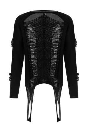 Светр RICK OWENS 'LS Top' Чорний RR01E5671KGRIDM09 Светр RICK OWENS 'LS Top' Чорний RR01E5671KGRIDM09