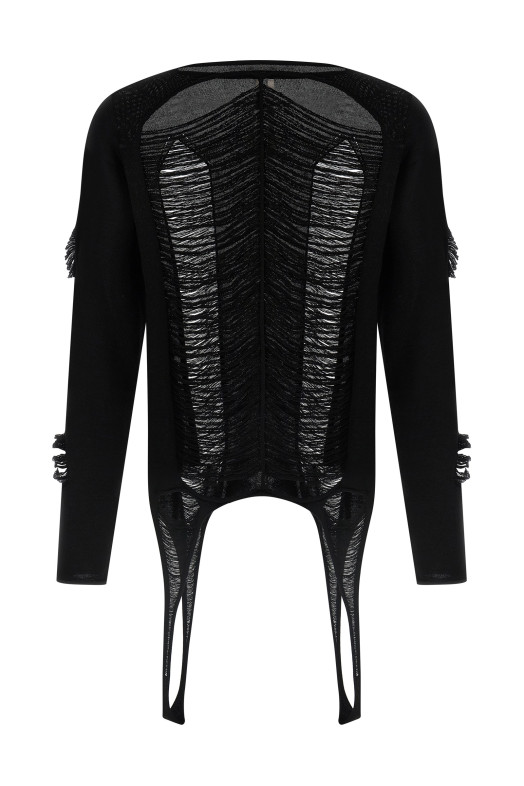 Светр RICK OWENS 'LS Top' Чорний RR01E5671KGRIDM09 Светр RICK OWENS 'LS Top' Чорний RR01E5671KGRIDM09