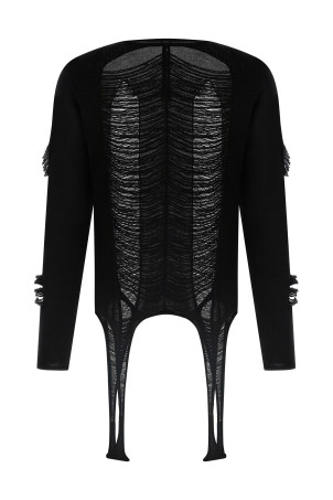 Светр RICK OWENS 'LS Top' Чорний RR01E5671KGRIDM09 Светр RICK OWENS 'LS Top' Чорний RR01E5671KGRIDM09