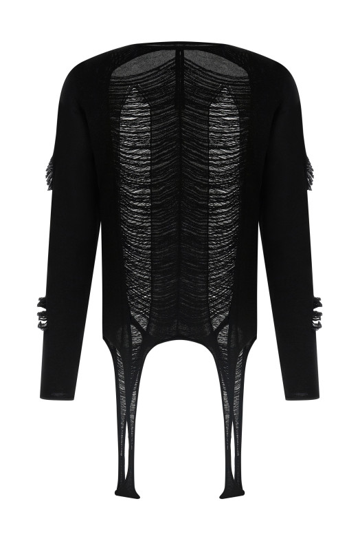 Светр RICK OWENS 'LS Top' Чорний RR01E5671KGRIDM09 Светр RICK OWENS 'LS Top' Чорний RR01E5671KGRIDM09