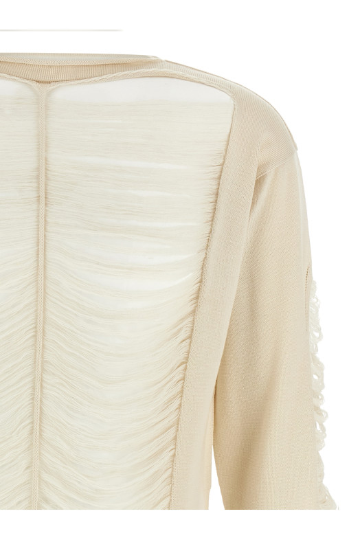 Светр RICK OWENS 'LS Top' Білий RR01E5671KGRIDM41 Светр RICK OWENS 'LS Top' Білий RR01E5671KGRIDM41
