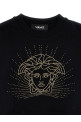Толстовка со стразами VERSACE KIDS 'Medusa' Черный 10181921A130472B130 Толстовка со стразами VERSACE KIDS 'Medusa' Черный 10181921A130472B130