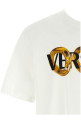 Футболка з принтом логотипу Біла VERSACE 10133021A134012W580 Футболка з принтом логотипу Біла VERSACE 10133021A134012W580