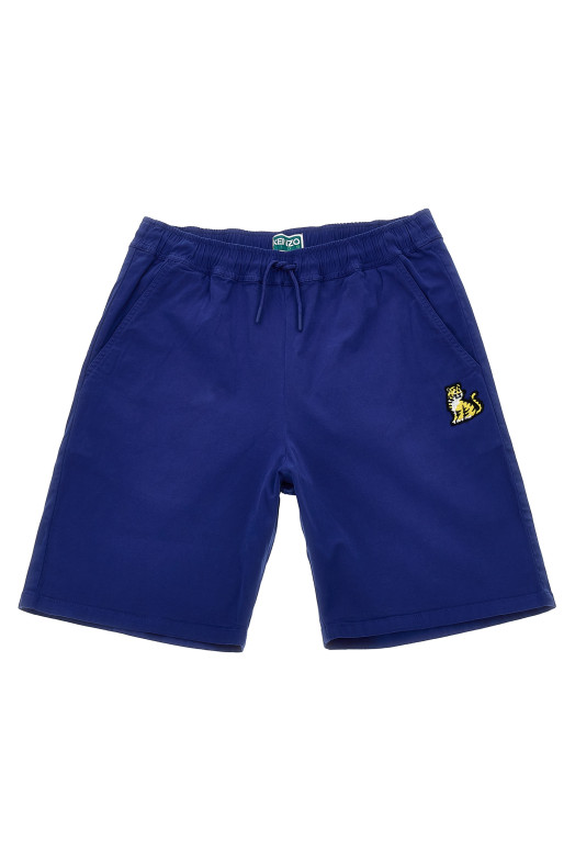 Шорты-бермуды с вышивкой Синий KENZO JUNIOR K61111BLU Шорты-бермуды с вышивкой Синий KENZO JUNIOR K61111BLU
