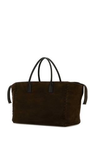 Dark brown nabuk large Cabat shopping bag BOTTEGA VENETA (806465V39Z4)