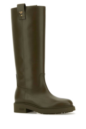Army green leather Filo boots FENDI (8W8574NA7) Army green leather Filo boots FENDI (8W8574NA7)