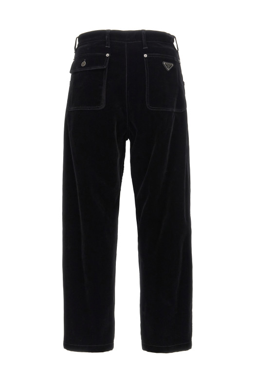 Бархатные брюки Черный PRADA GEP403SOOO12HOF0557 Бархатные брюки Черный PRADA GEP403SOOO12HOF0557