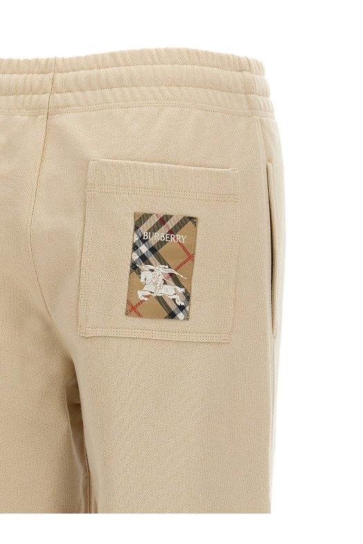 Бежеві джоггери з логотипом BURBERRY 8103500NUTMEG Бежеві джоггери з логотипом BURBERRY 8103500NUTMEG