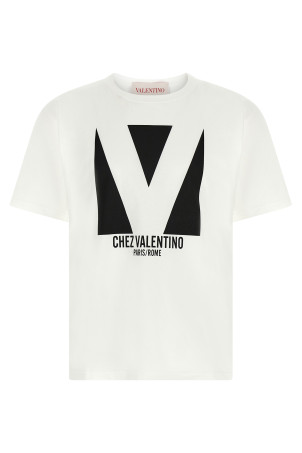 Футболка Valentino Garavani 'Chez Valentino' Черно-серый V3MG16PAQ9A03 Футболка Valentino Garavani 'Chez Valentino' Черно-серый V3MG16PAQ9A03