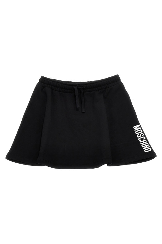 Спідниця з логотипом Чорна MOSCHINO KID TEEN HBJ02GLCA32NEROBLACK Спідниця з логотипом Чорна MOSCHINO KID TEEN HBJ02GLCA32NEROBLACK