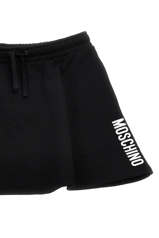 Спідниця з логотипом Чорна MOSCHINO KID TEEN HBJ02GLCA32NEROBLACK Спідниця з логотипом Чорна MOSCHINO KID TEEN HBJ02GLCA32NEROBLACK