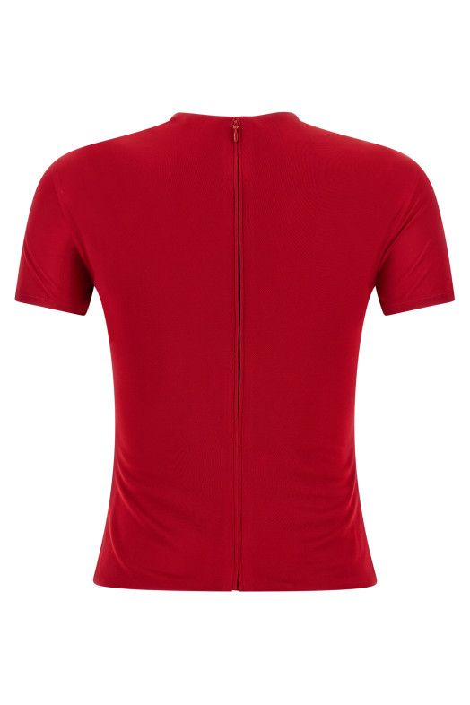 'Safety Pin' top Red 'Safety Pin' top Red