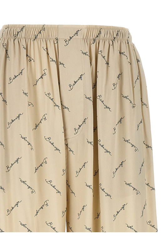 Брюки с логотипом Бежевый BALENCIAGA 814016TRLB19711 Брюки с логотипом Бежевый BALENCIAGA 814016TRLB19711