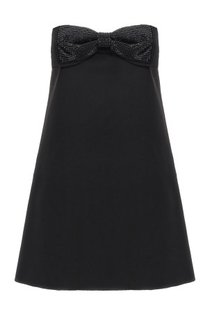 'Black Crepe Bandeau Mini' dress Black 'Black Crepe Bandeau Mini' dress Black