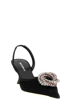 MACH & MACH 'Galaxy' slingback Black R25S086365X18BLKCPBLACK MACH & MACH 'Galaxy' slingback Black R25S086365X18BLKCPBLACK