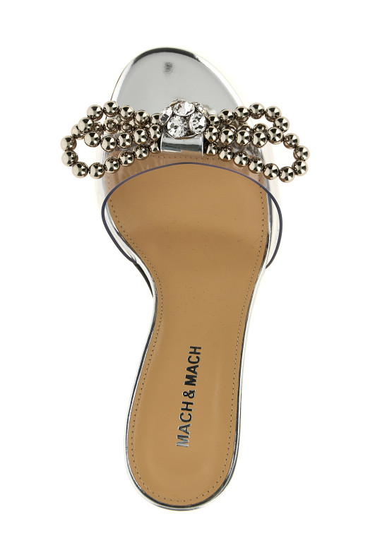 Сандалии с бантиками Серебряные R25S093585X02B32TRANSPARENTSILVER Сандалии с бантиками Серебряные R25S093585X02B32TRANSPARENTSILVER