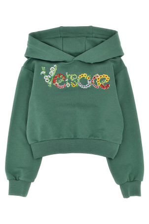 Толстовка с вышивкой Зеленый VERSACE KIDS 10181971A130502GL20 Толстовка с вышивкой Зеленый VERSACE KIDS 10181971A130502GL20