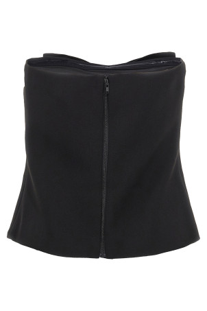Топ SELF PORTRAIT 'Black Crepe Bandeau' Черный RS25121TABBLACK Топ SELF PORTRAIT 'Black Crepe Bandeau' Черный RS25121TABBLACK