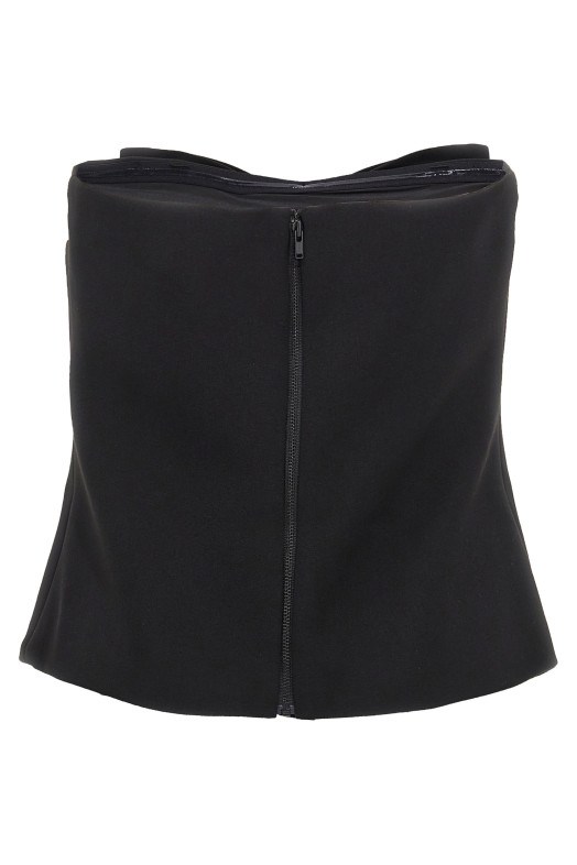 'Black Crepe Bandeau' top Black 'Black Crepe Bandeau' top Black