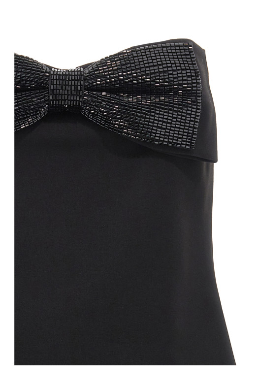 'Black Crepe Bandeau' top Black 'Black Crepe Bandeau' top Black