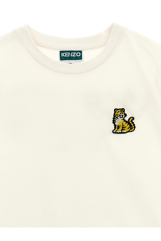 Футболка з логотипом Біла KENZO JUNIOR K61138BIANCOSPORCO Футболка з логотипом Біла KENZO JUNIOR K61138BIANCOSPORCO